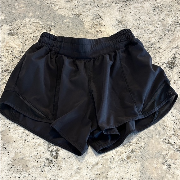 lululemon Hotty Hot Black Athletic Shorts - Picture 1 of 4